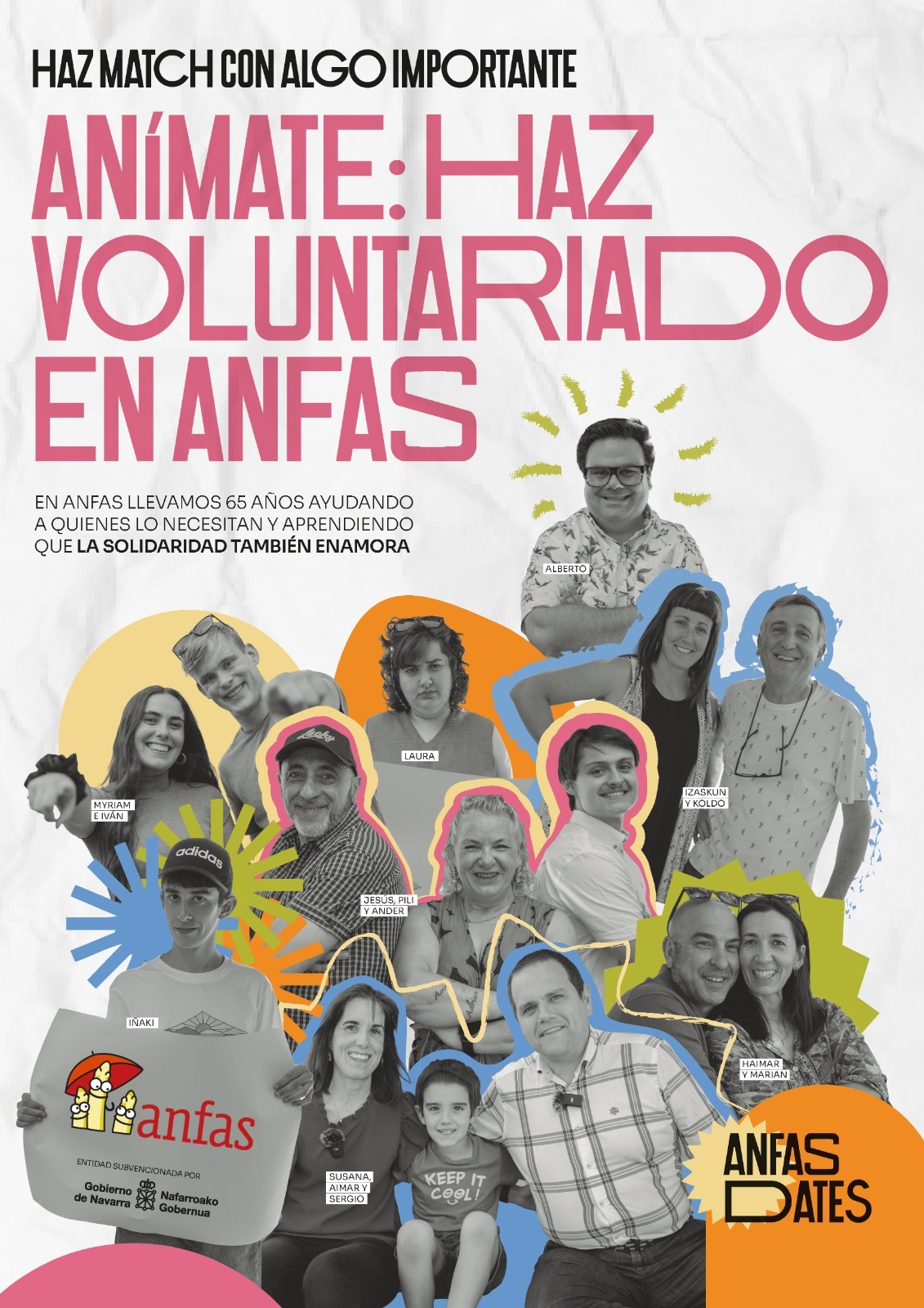 Ir a ANFAS lanza su campaña de voluntariado: “Hacer match con algo importante”